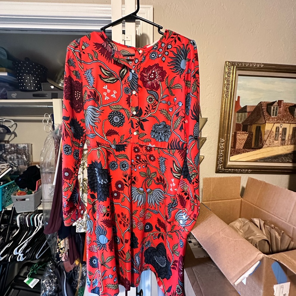 Loft Paisley Midi-Dress - Xsmall